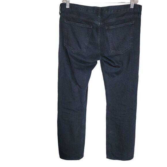 Agolde Amber Jeans in Crushed Women's Size 30 Black Denim Straight Leg Classic - Picture 2 of 9